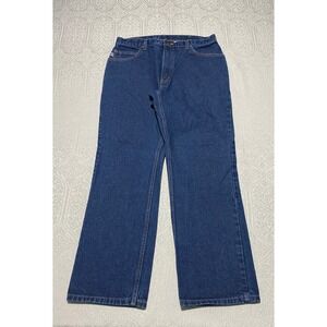 Vintage‎ USA All American Clothing Co Men's Jeans 35x30 Gusset Bootcut Dark Wash